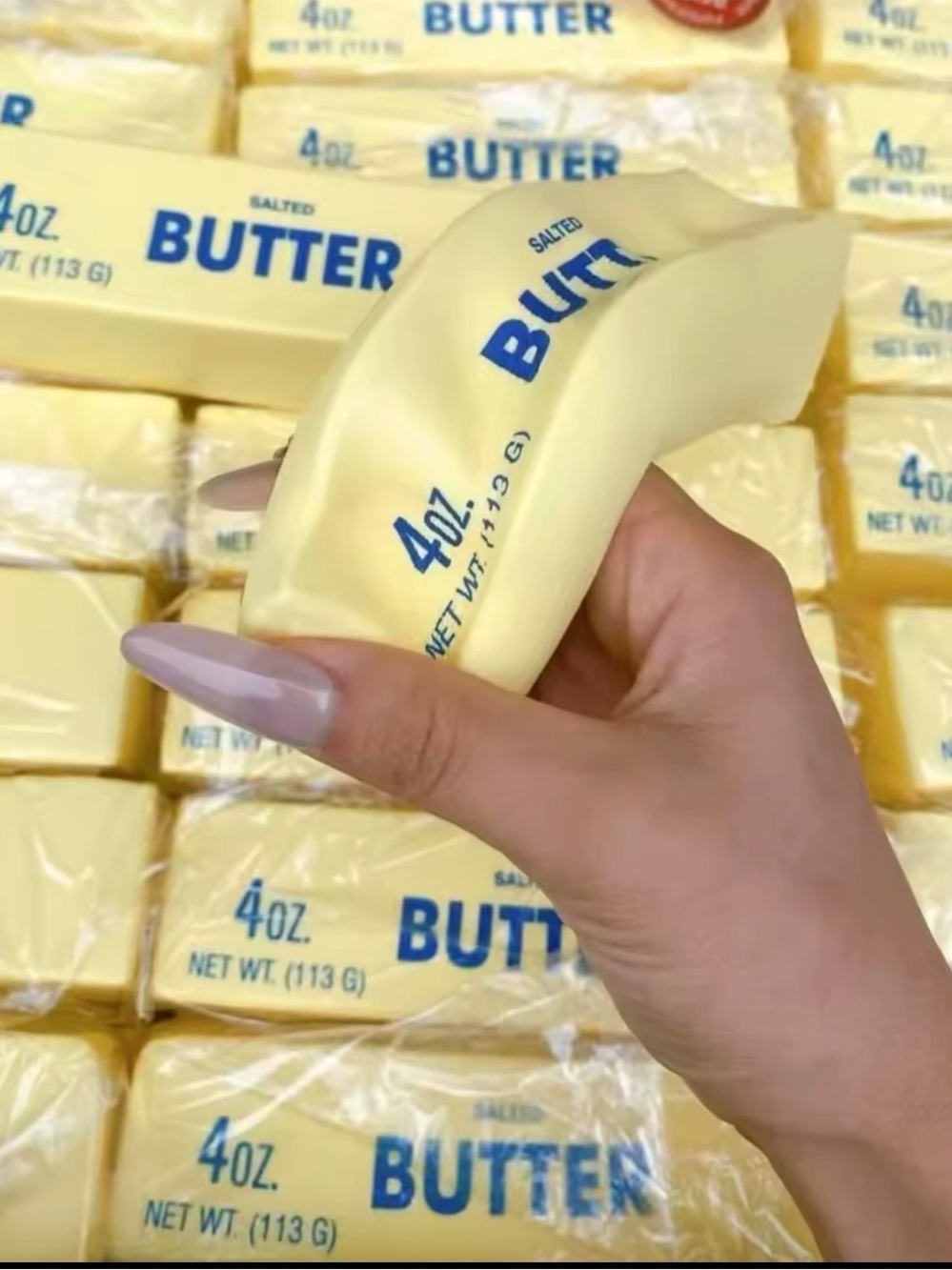 Butter Bar Shaped Squishy Toy, Slow Rebound Stress Relief Squeeze Toy